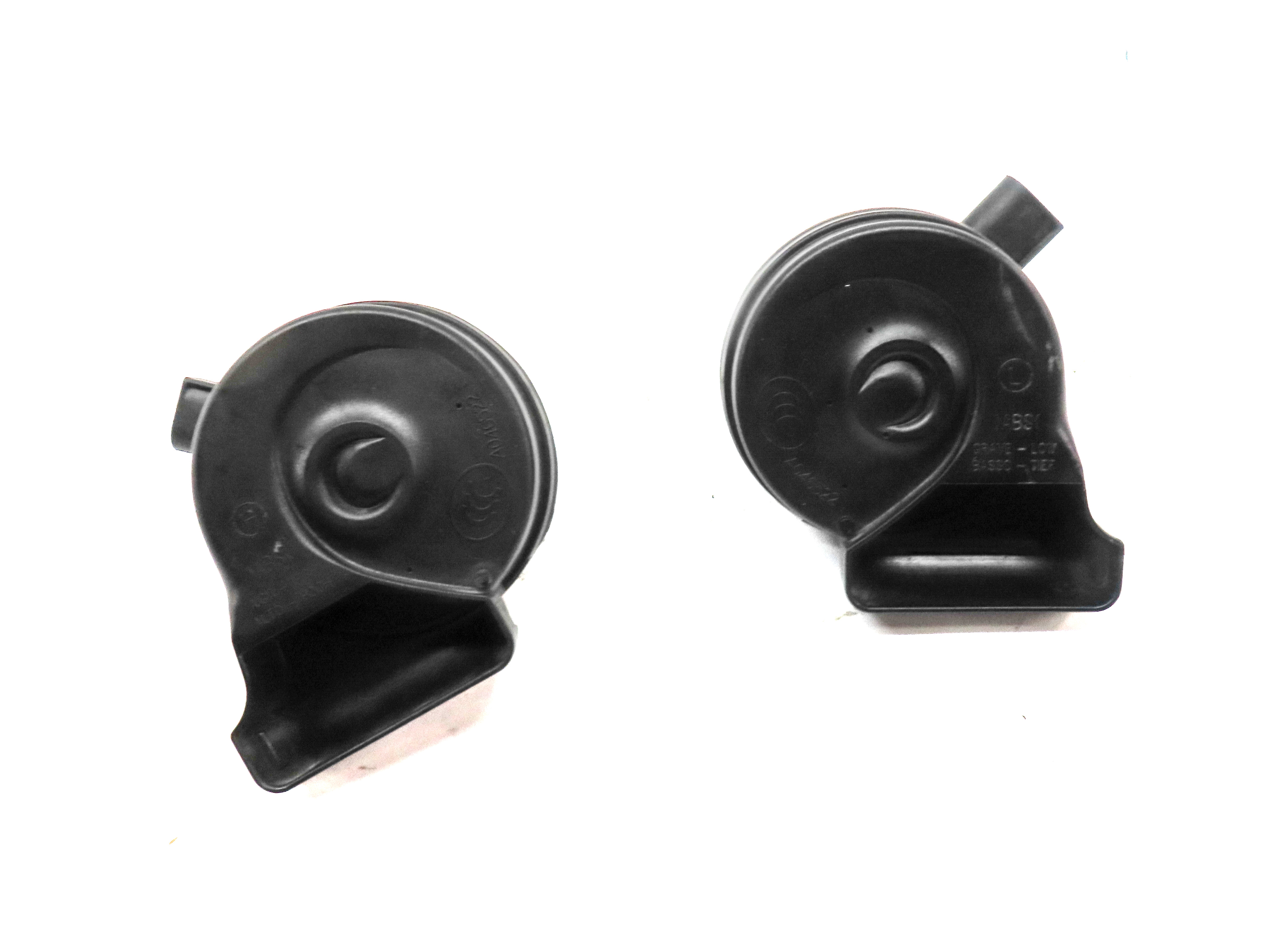 08-18 MERCEDES C E GLK CLS CLASS (C218 W204 W212 X204) HIGH & LOW TONE HORN SET2 — exact item pictured